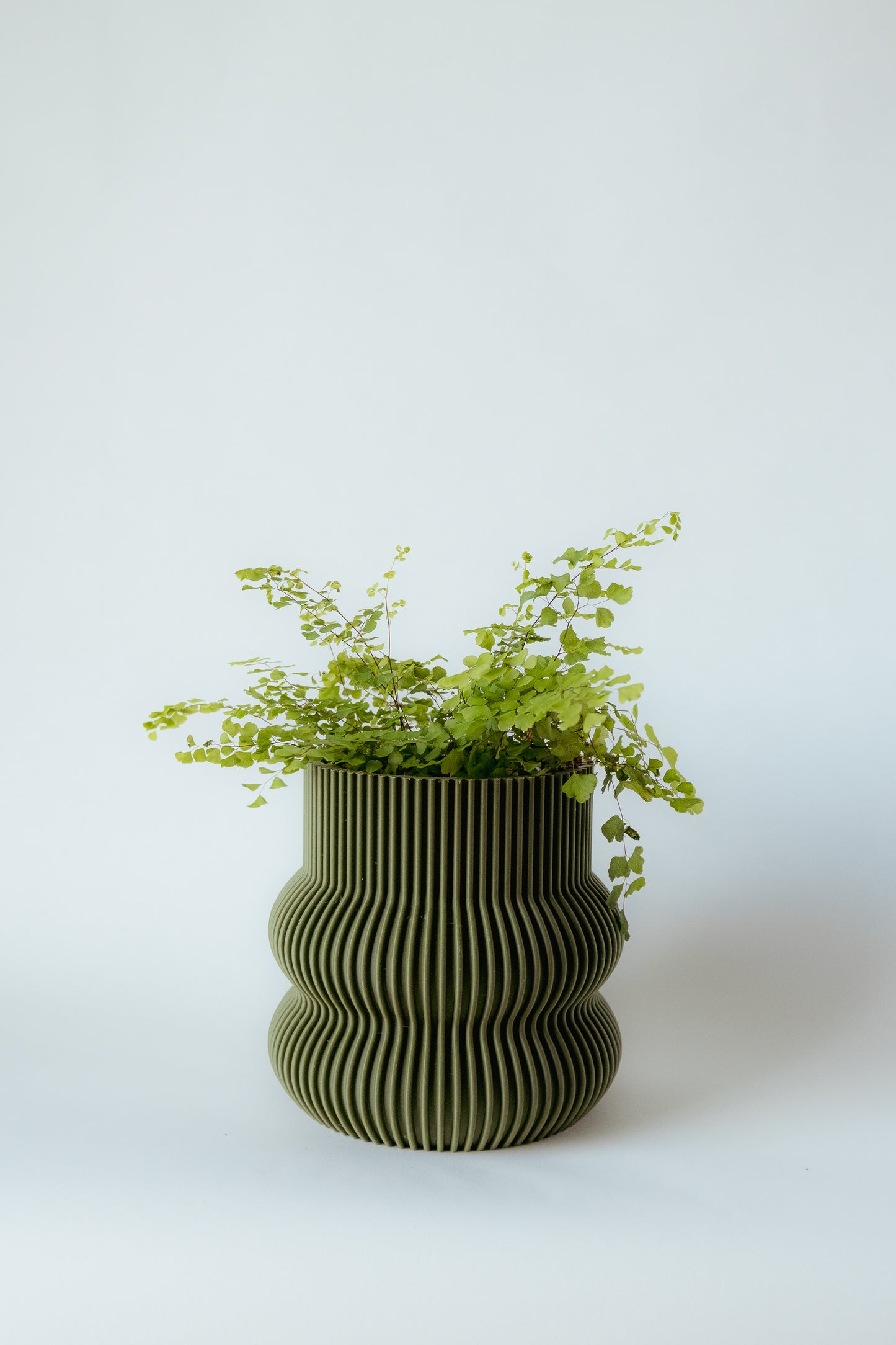 Ribbed Curvy Pot