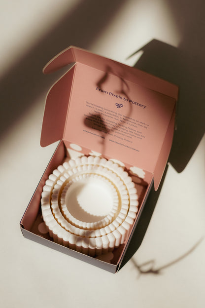 Scalloped Trinket Bowl Set