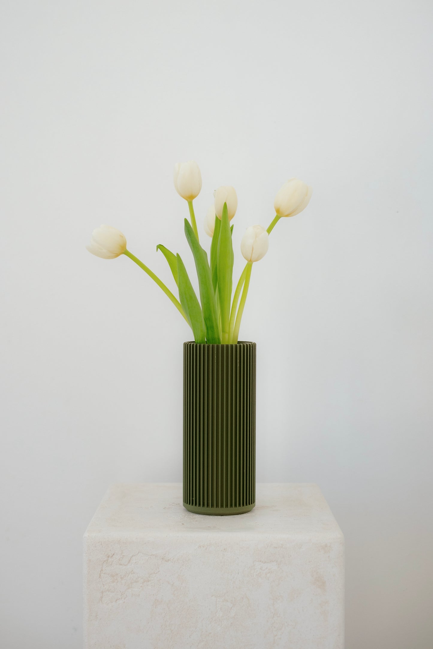Ribbed Vase