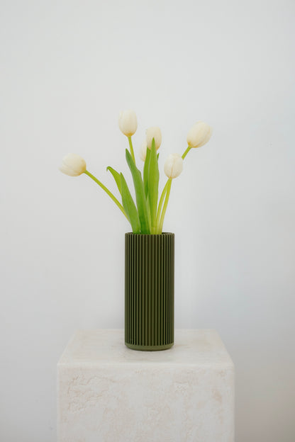 Ribbed Vase