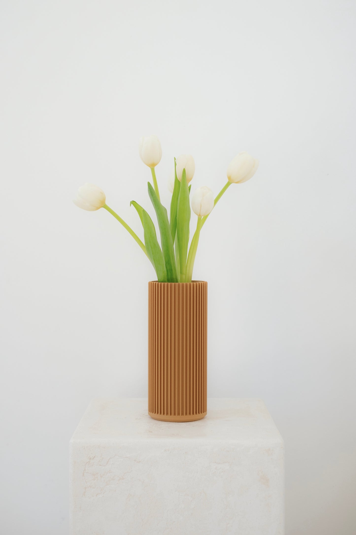 Ribbed Vase