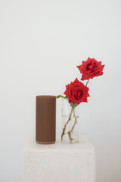 Ribbed Vase
