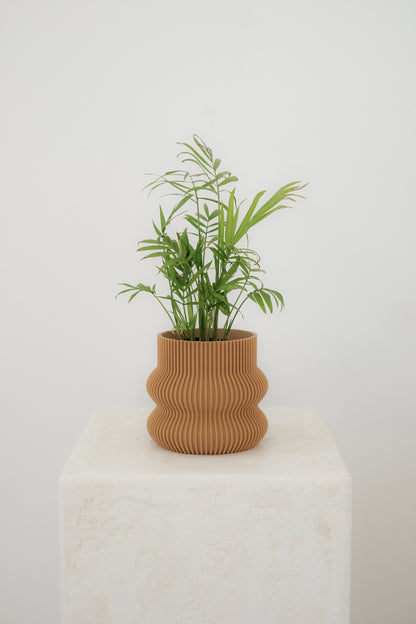 Ribbed Curvy Pot